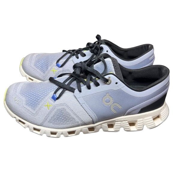 On Cloud X 3 Women's Size 8.5 Nimbus/White & Purple Running  Walking Shoes - Picture 3 of 12